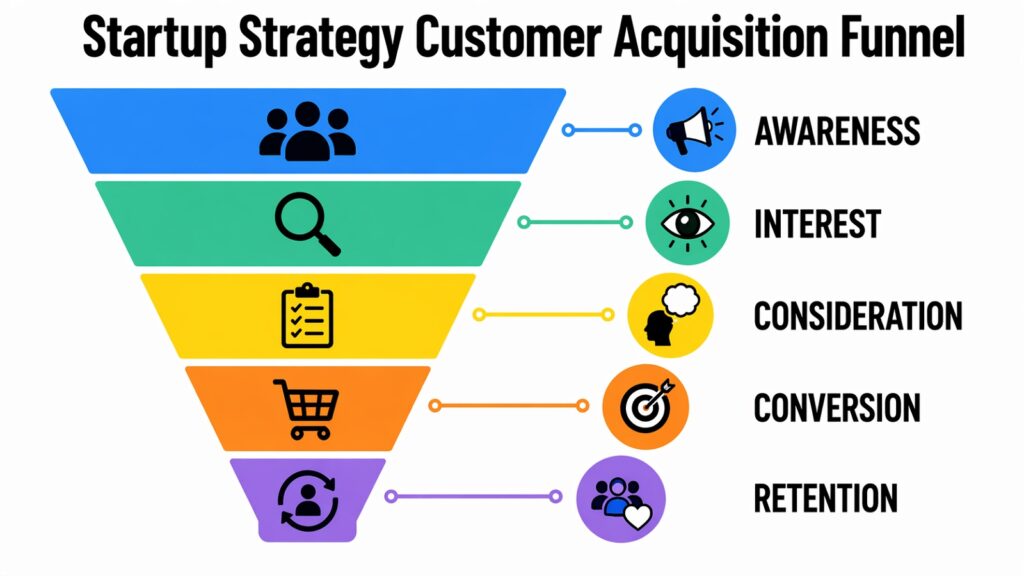 Startup Strategy Customer Acquisition Funnel