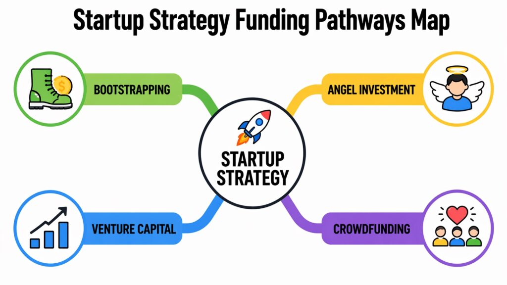 Startup Strategy Funding Pathways Map
