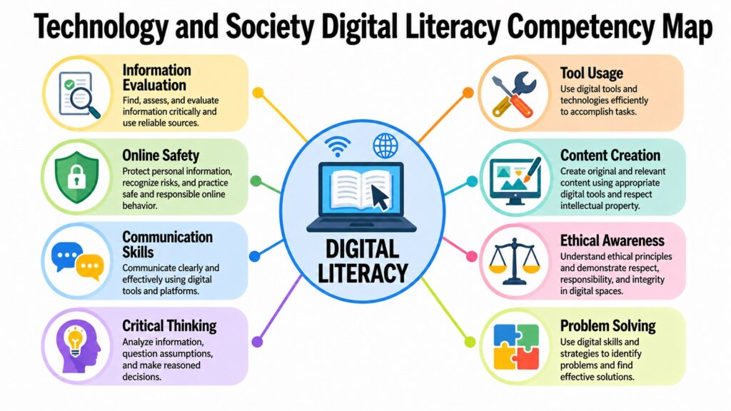 Technology and Society Digital Literacy Competency Map