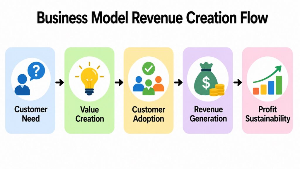 Business Model Revenue Creation Flow