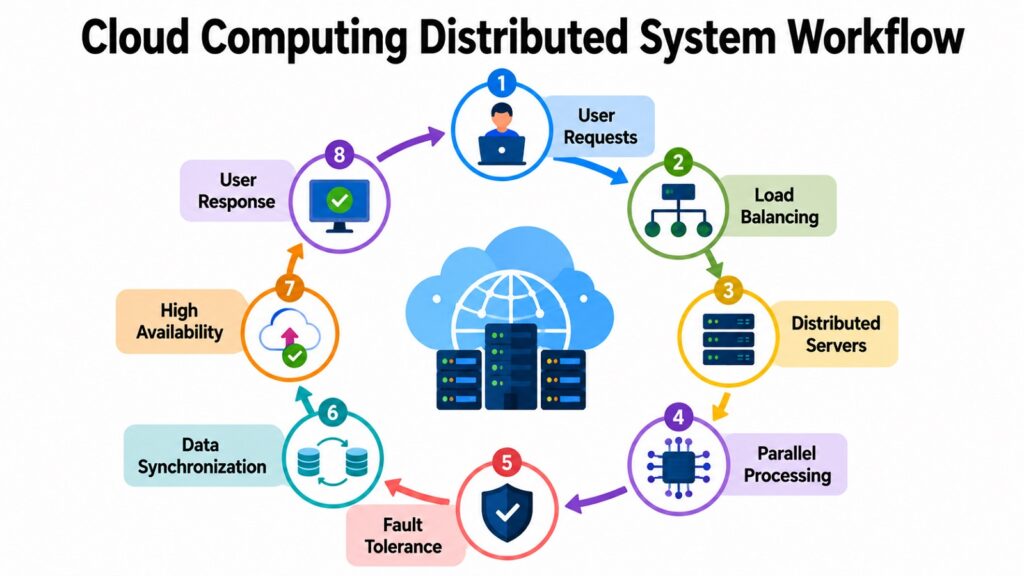 Cloud Computing Distributed System Workflow