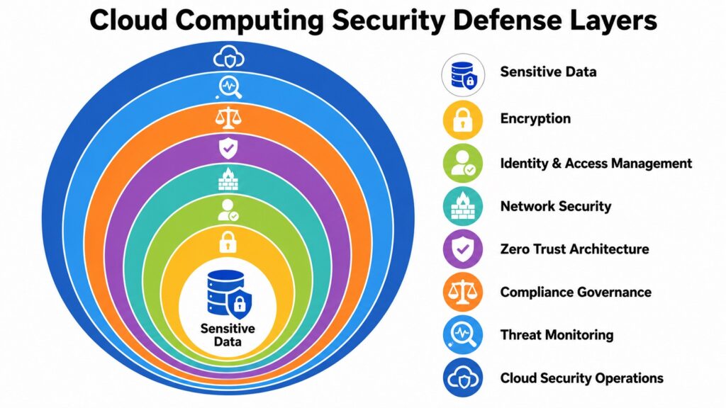 Cloud Computing Security Defense Layers