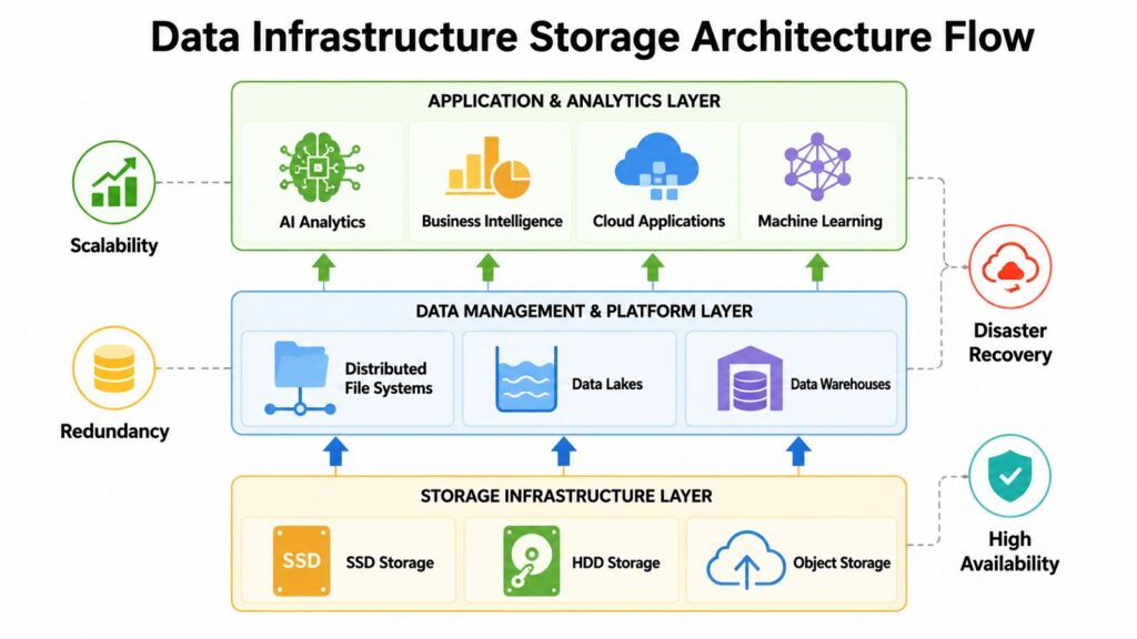 Data Infrastructure Storage Architecture Flow