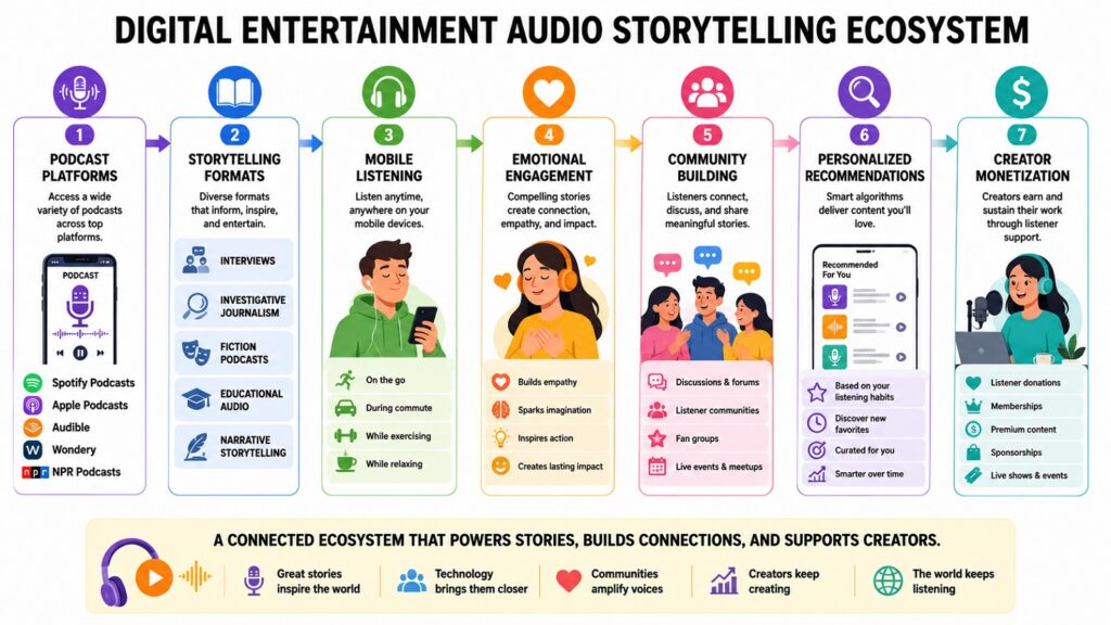 Digital Entertainment Audio Storytelling Ecosystem