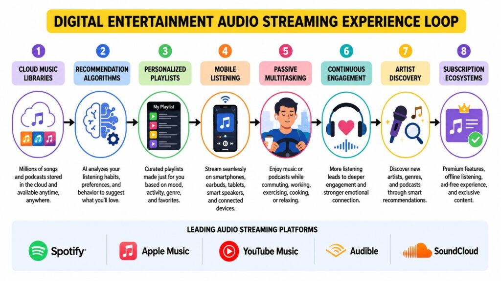 Digital Entertainment Audio Streaming Experience