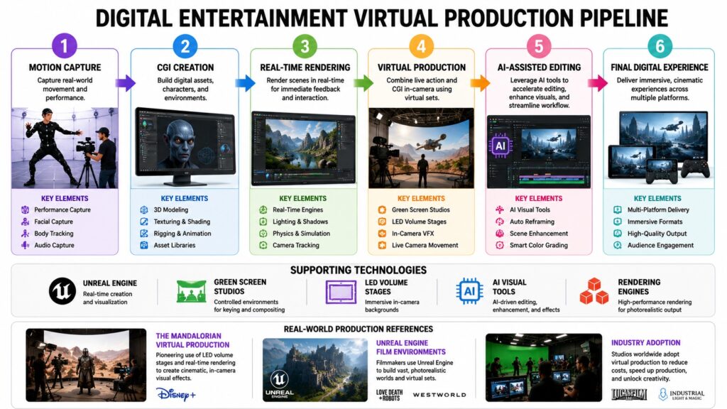 Digital Entertainment Virtual Production Pipeline