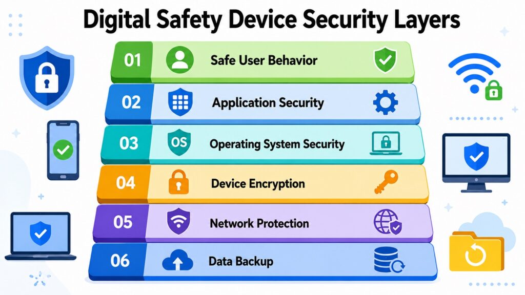 Digital Safety Device Security Layers