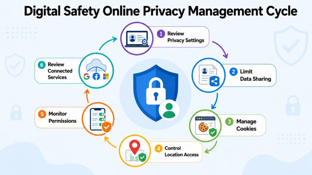 Digital Safety Online Privacy Management Cycle
