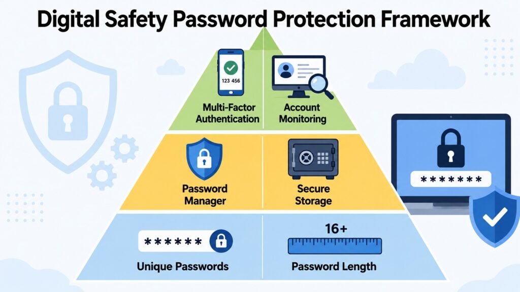 Digital Safety Password Protection Framework