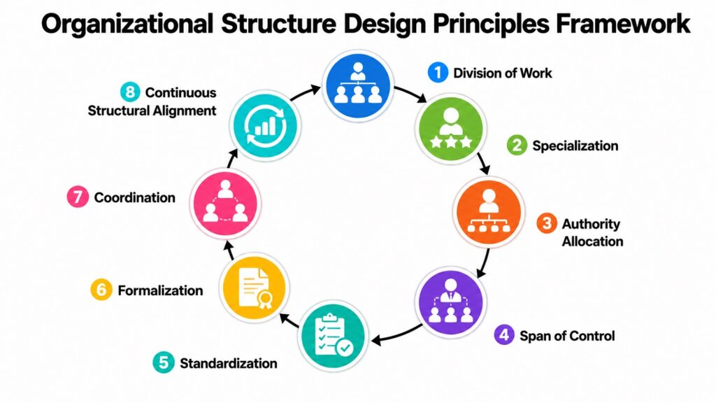 Organizational Structure Design Principles Framework