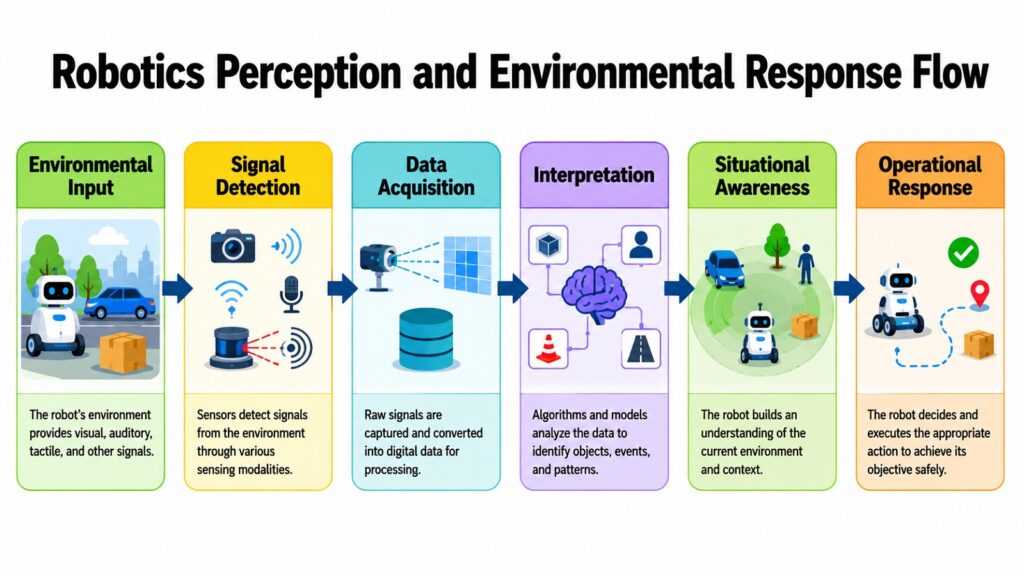 Robotics Perception and Environmental Response Flow