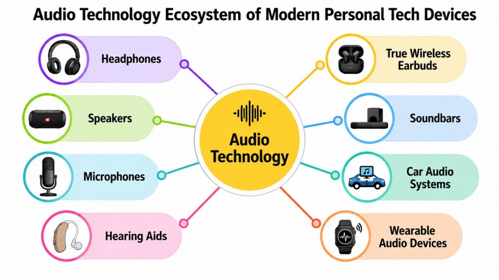 Audio Technology Ecosystem of Modern Personal Tech Devices