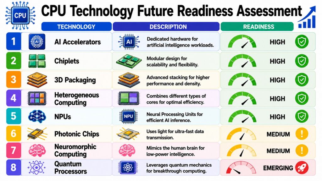 CPU Technology Future Readiness Assessment