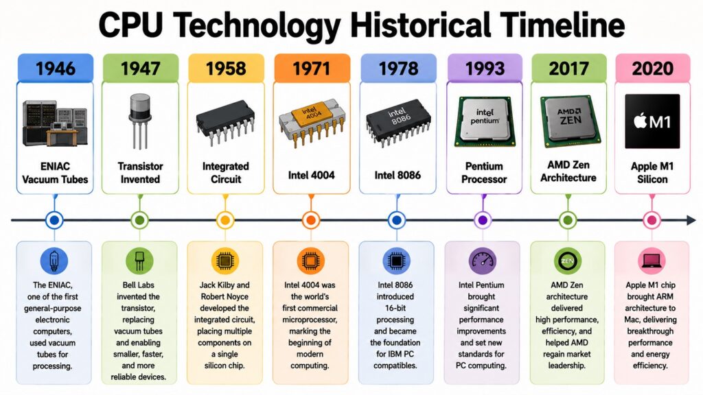 CPU Technology Historical Timeline