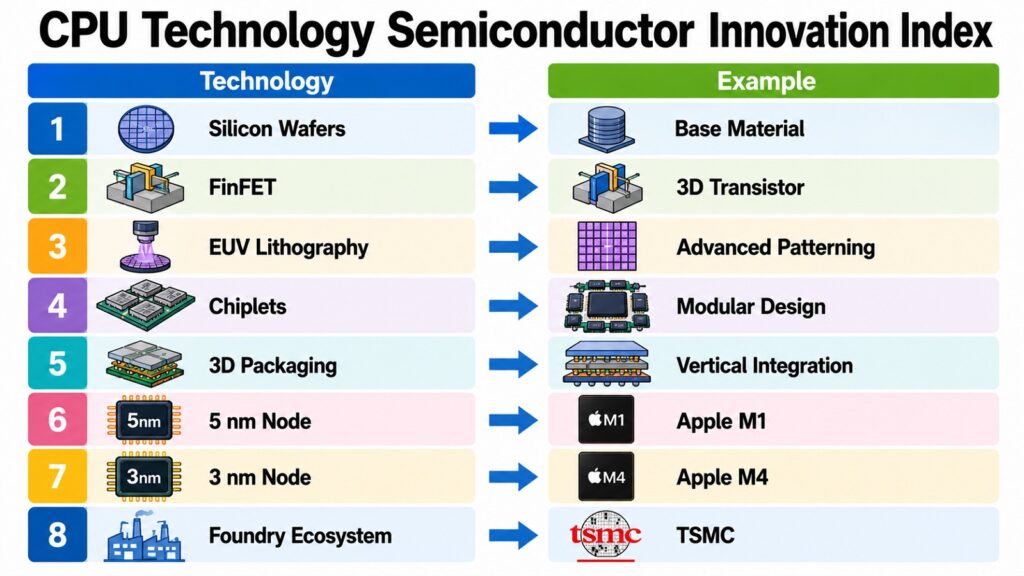 CPU Technology Semiconductor Innovation Index