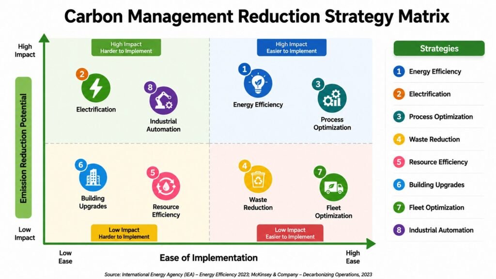 Carbon Management Reduction Strategy Matrix