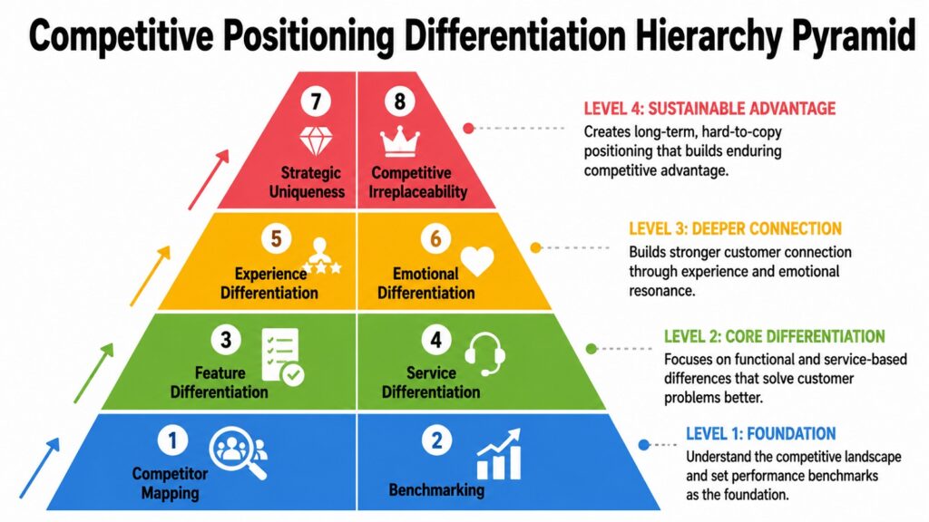 Competitive Positioning Differentiation Hierarchy Pyramid