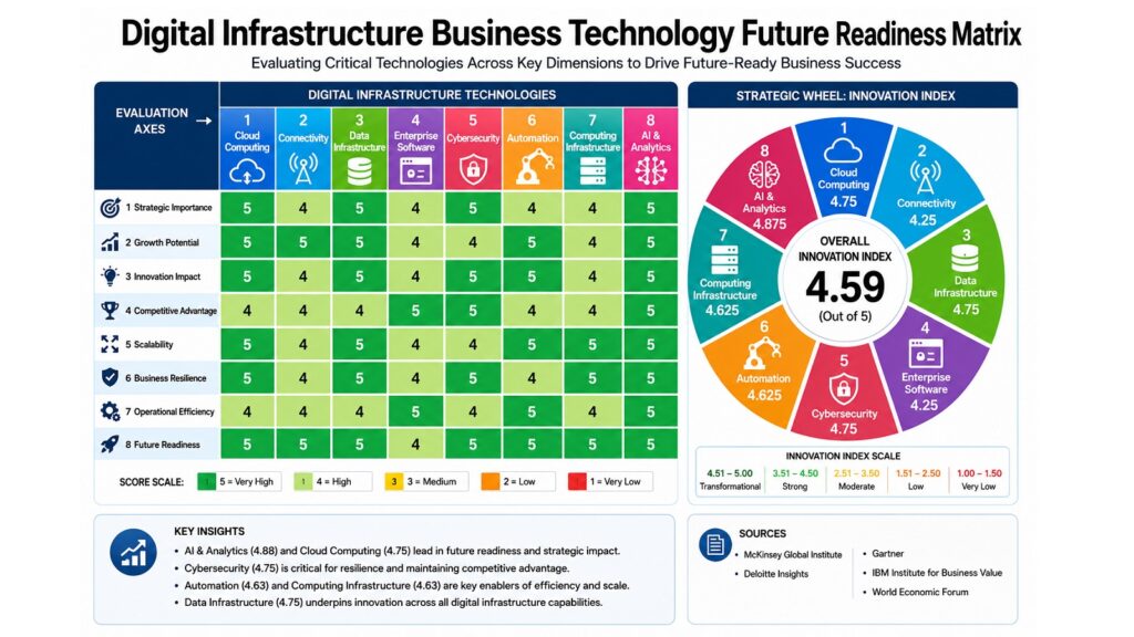 Digital Infrastructure Business Technology Future Readiness Matrix