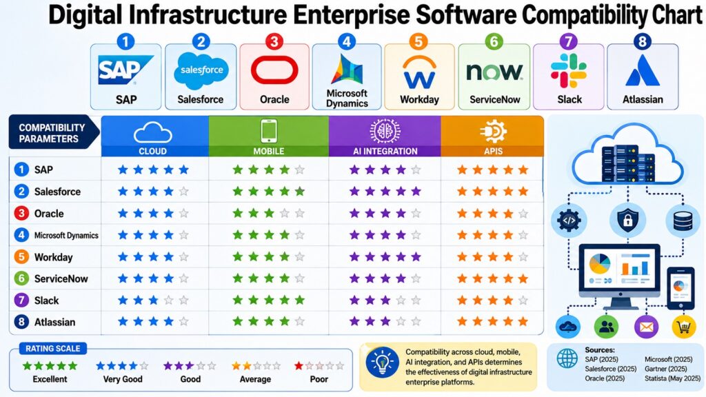 Digital Infrastructure Enterprise Software Compatibility Chart