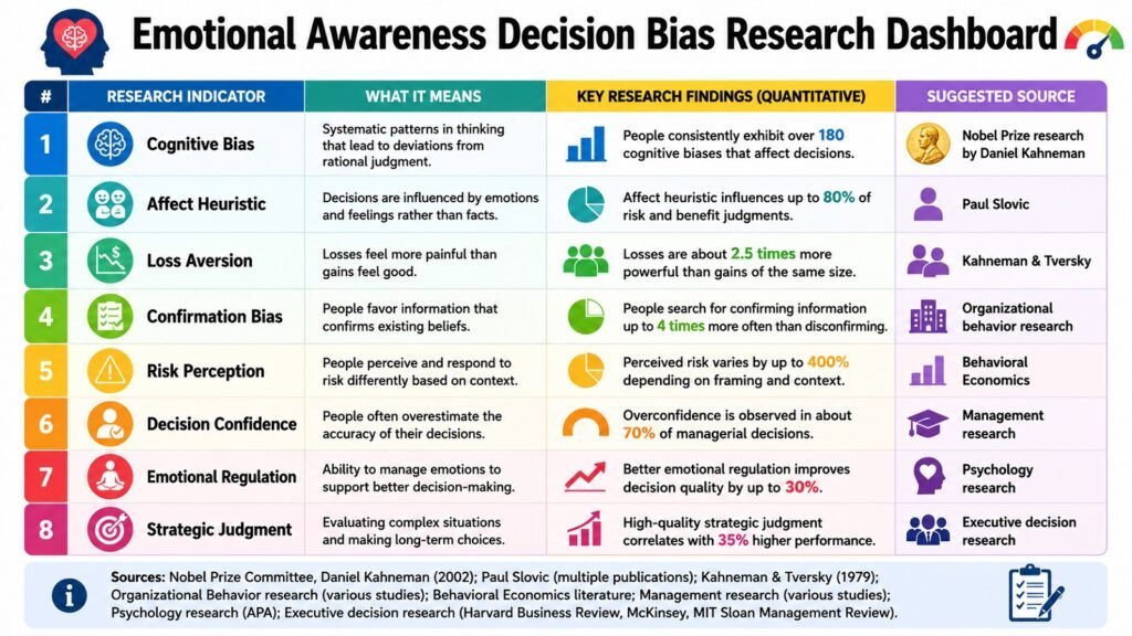 Emotional Awareness Decision Bias Research Dashboard