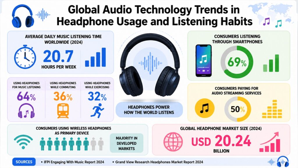 Global Audio Technology Trends in Headphone Usage and Listening Habits
