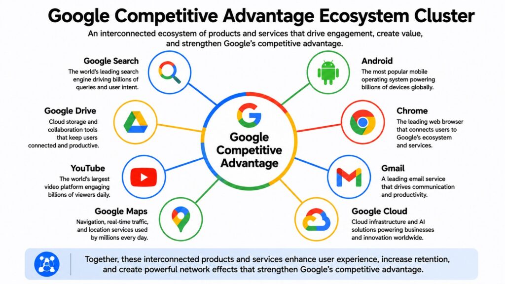 Google Competitive Advantage Ecosystem Cluster
