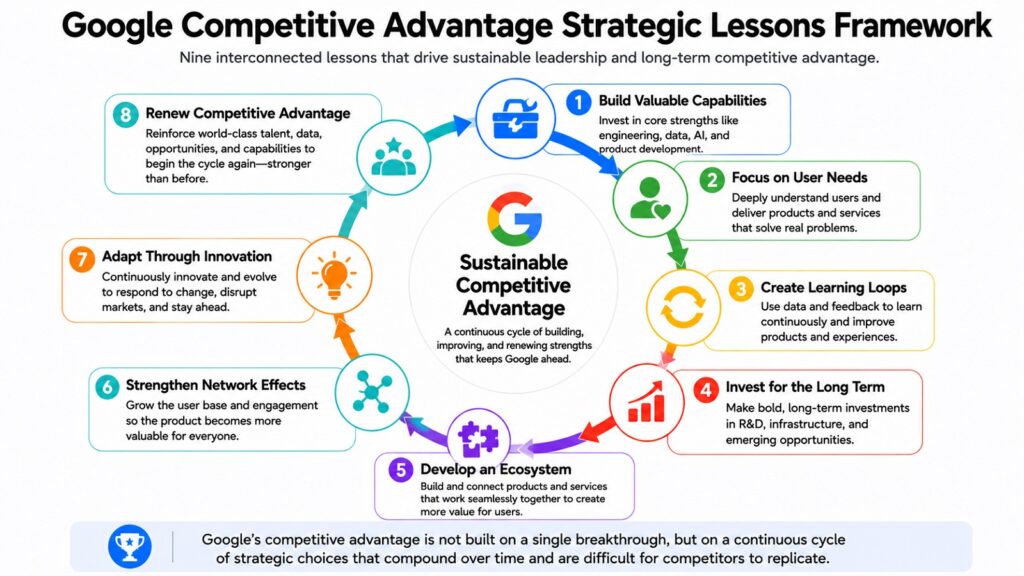Google Competitive Advantage Strategic Lessons Framework
