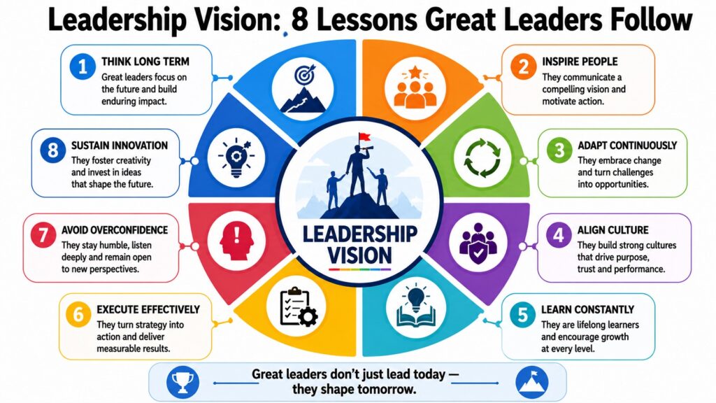 Leadership Vision -- 8 Lessons Great Leaders Follow