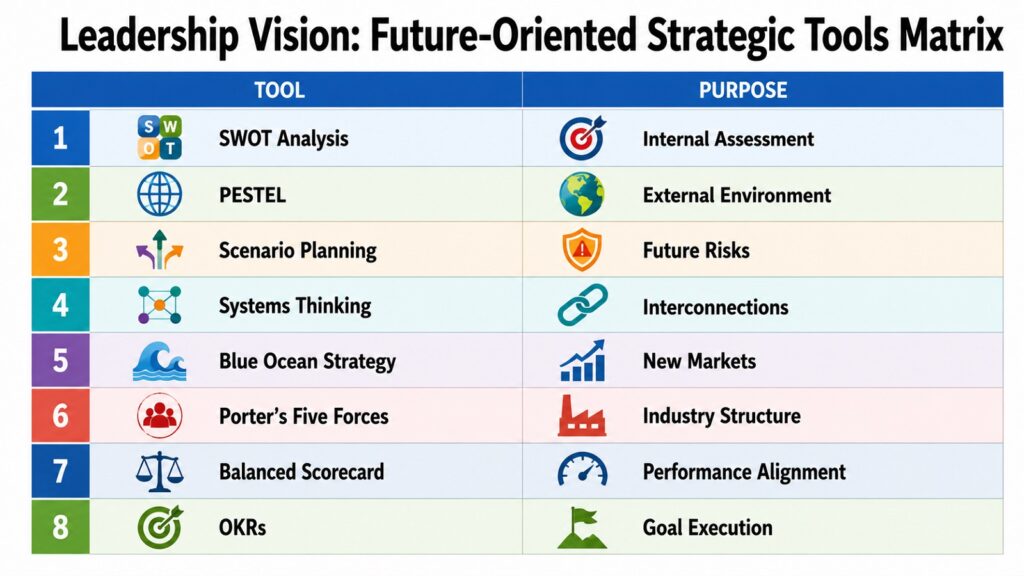 Leadership Vision -- Future-Oriented Strategic Tools Matrix