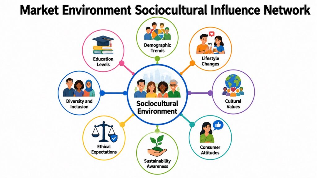 Market Environment Sociocultural Influence Network