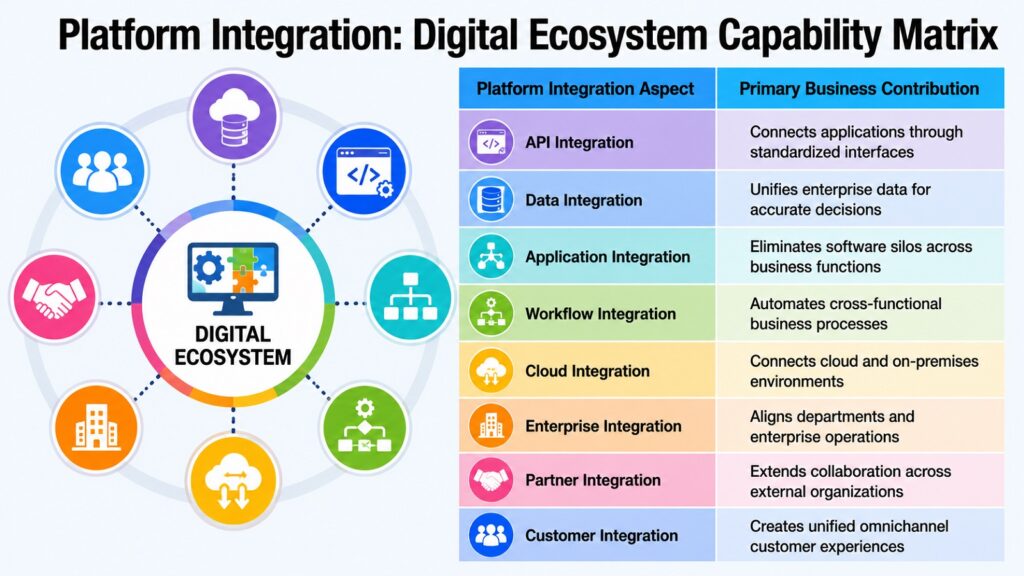Platform Integration -- Digital Ecosystem Capability Matrix