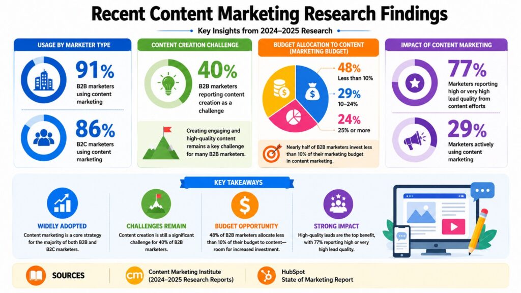 Recent Content Marketing Research Findings