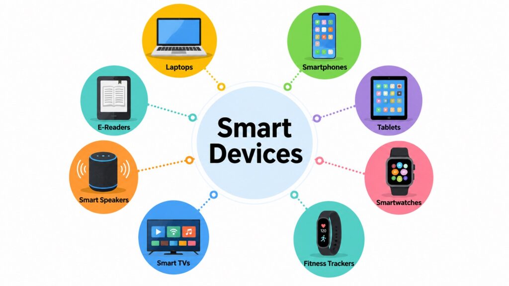 Smart Devices Modern Technology Ecosystem