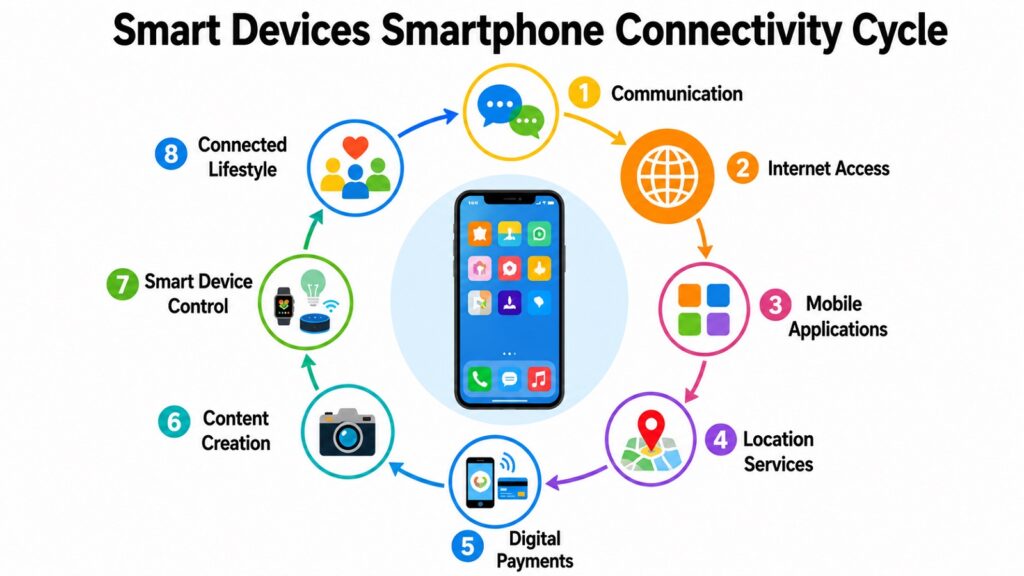 Smart Devices Smartphone Connectivity Cycle