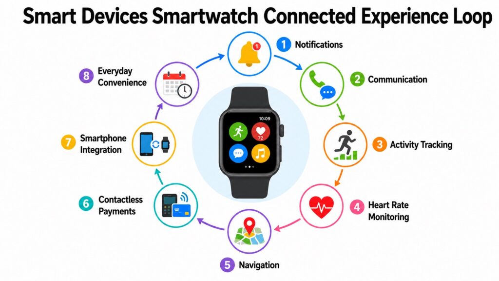 Smart Devices Smartwatch Connected Experience Loop