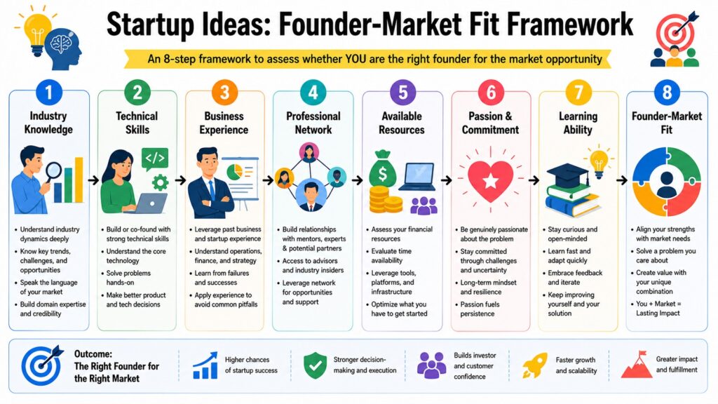Startup Ideas -- Founder-Market Fit Framework