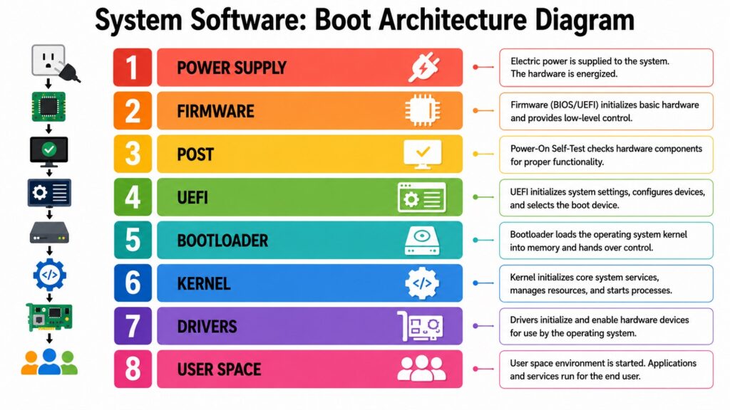 System Software -- Boot Architecture Diagram