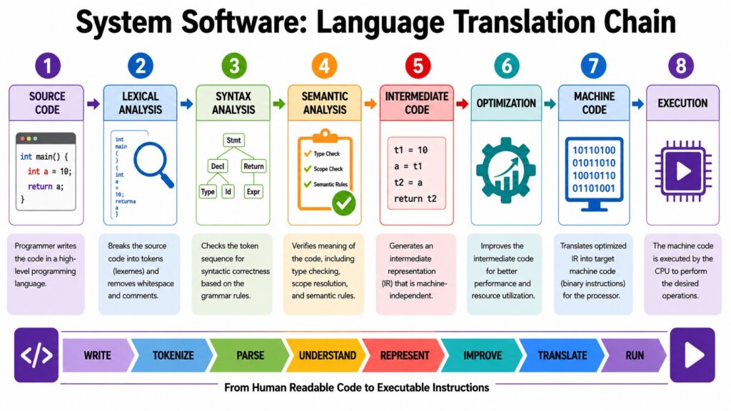 System Software -- Language Translation Chain