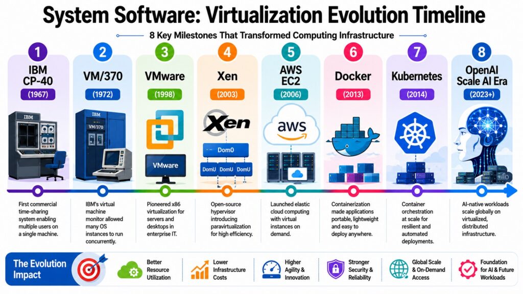 System Software -- Virtualization Evolution Timeline