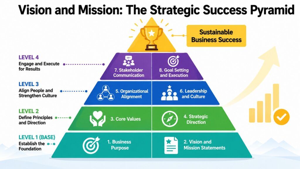 Vision and Mission -- The Strategic Success Pyramid