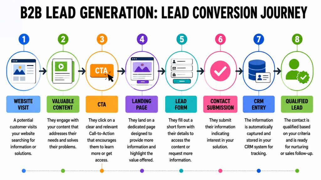 B2B Lead Generation -- Lead Conversion Journey