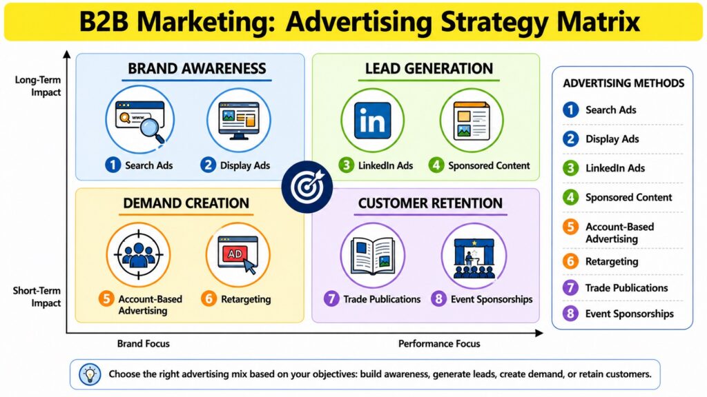 B2B Marketing -- Advertising Strategy Matrix