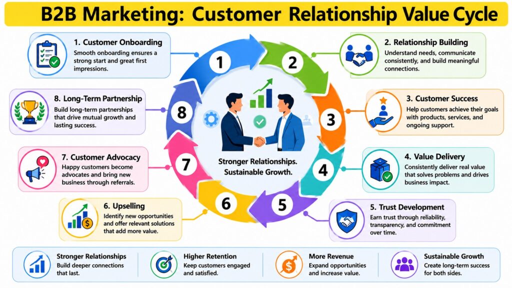 B2B Marketing -- Customer Relationship Value Cycle