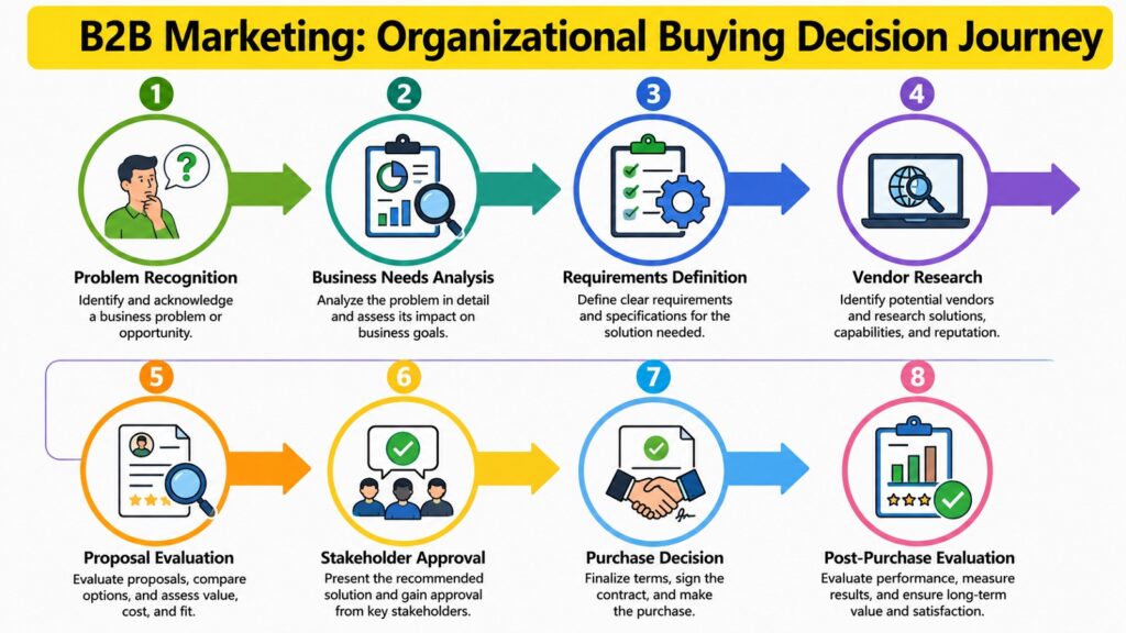 B2B Marketing -- Organizational Buying Decision Journey