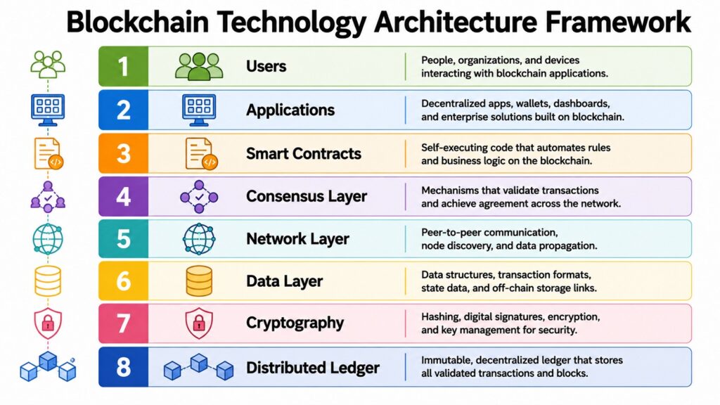 Blockchain Technology Architecture Framework