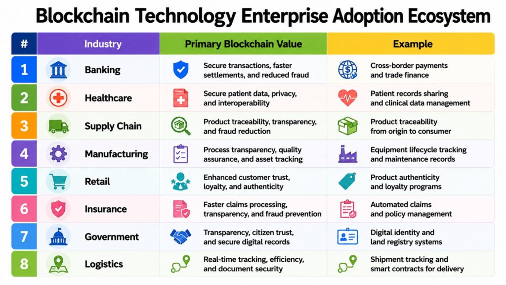 Blockchain Technology Enterprise Adoption Ecosystem