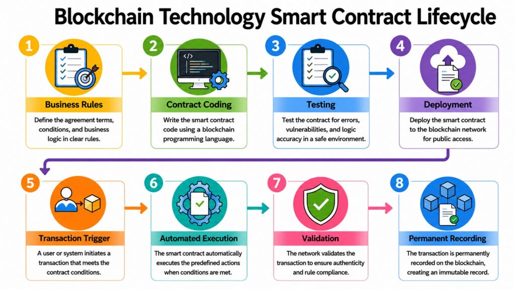 Blockchain Technology Smart Contract Lifecycle