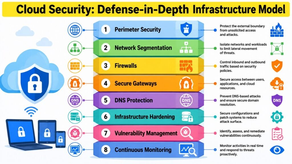 Cloud Security -- Defense-in-Depth Infrastructure Model