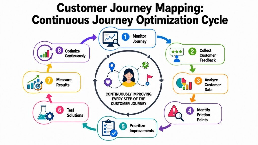 Customer Journey Mapping -- Continuous Journey Optimization Cycle
