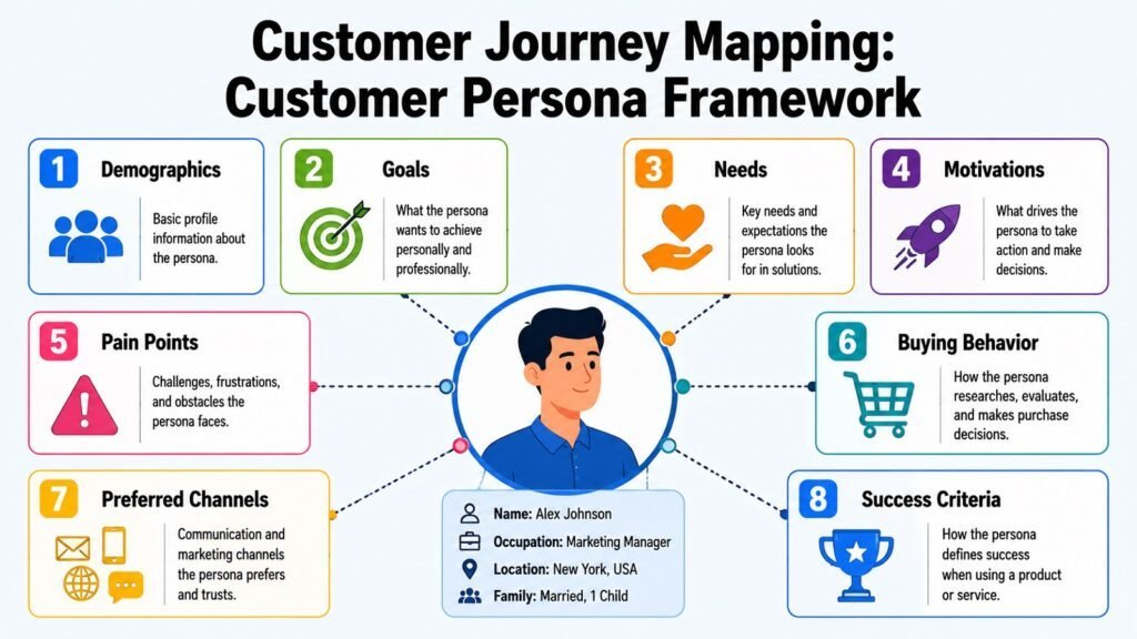 Customer Journey Mapping -- Customer Persona Framework